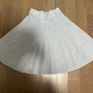 Hardtail girls light grey circle skirt size 10-12